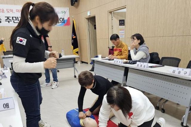 오산시 대원2동 주민자치회, 심폐소생술 및 응급처치 교육 실시