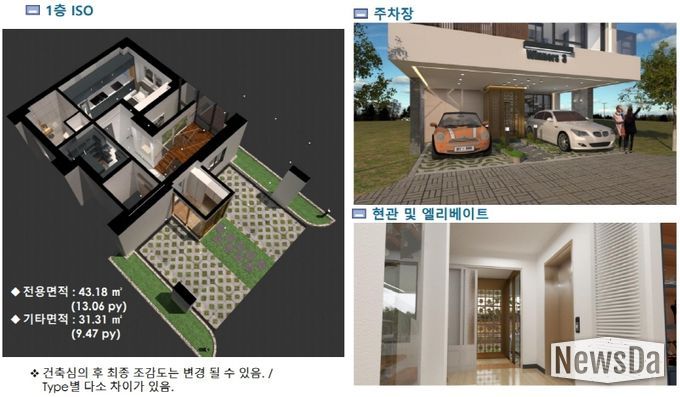 ▲ 경기 강남권 동탄 신도시에 3층짜리 단독형 고급주택이 들어선다. 분양 문의/031-215-9262.