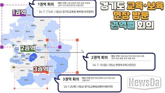경기도 교육·보육 현장 방문 권역별 회의 안내