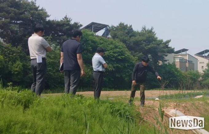 파주시 운정4동, 집중호우 침수 피해 현장 등 수해취약지 점검
