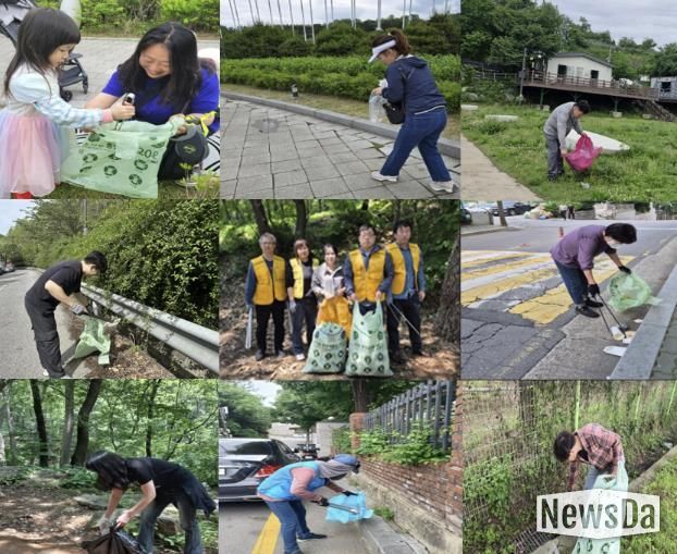 노상주차처는 지난 2개월간 성남시 관내·외 지역에서 플로깅 환경보호 캠페인을 펼쳤다