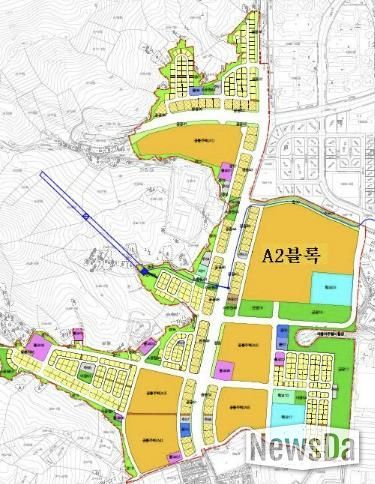 광명 구름산지구 도시개발사업 토지이용계획도