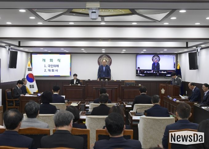 제341회 동두천시의회 임시회 개회