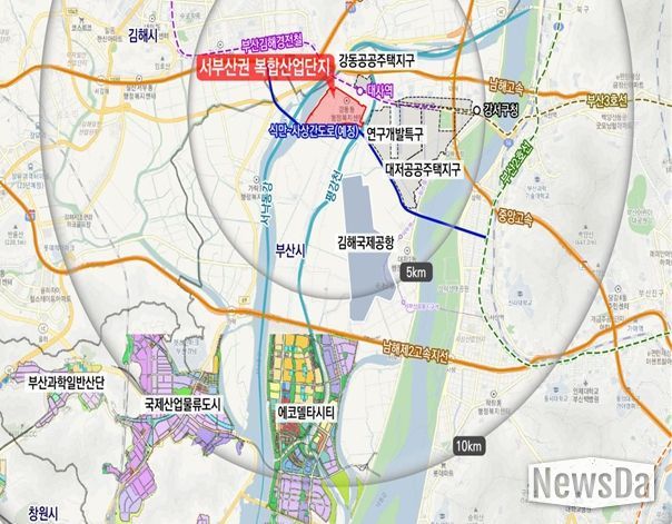 서부산권 복합산업단지 위치도