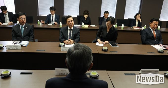 김태흠 지사, 오사카 야마토대학 찾아 학생 대상 특강