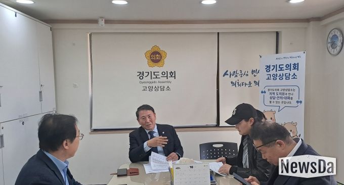 명재성 경기도의원, “ 고양시 노후계획도시 선도지구 추진현황 및 후속사업 지원방안 논의”
