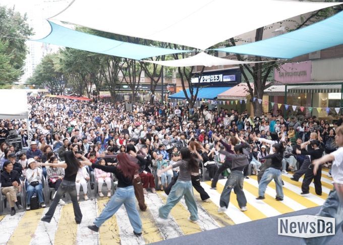 정자유스센터, 정자1동 차 없는 카페거리 축제 성료