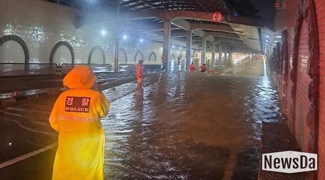 2022년 8월 9일 침수 피해가 발생했던 고색지하차도