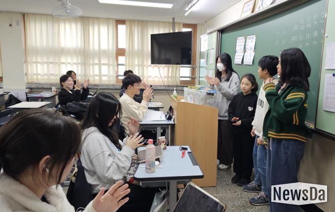 양평서부청소년문화의집 청소년방과후아카데미 ‘별무리’, 멘토링 교류 양서고에 ‘수능 대박’ 응원