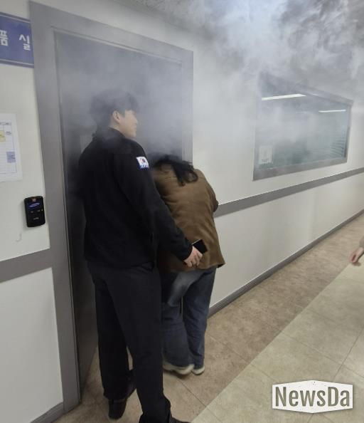 수원시 팔달구 우만2동, 공공기관 합동 소방훈련 실시