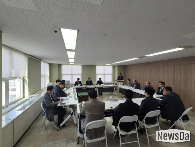 대장·역곡신도시 공사업체와 지역업체 간‘상생 간담회’ 개최 모습