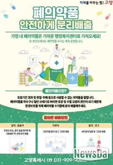 폐의약품 분리배출 안내문