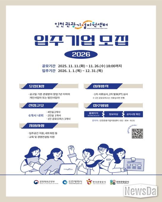 입주기업 모집 포스터