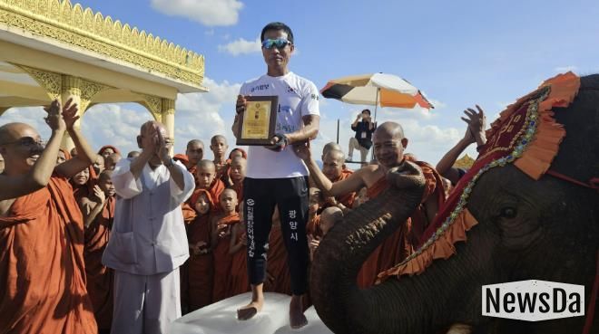 양평 홍보대사 맨발의 사나이 조승환, 미얀마도 감동시킨 세계신기록 달성