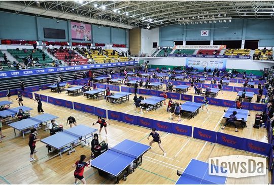 김해서 전국 규모 탁구·수영대회