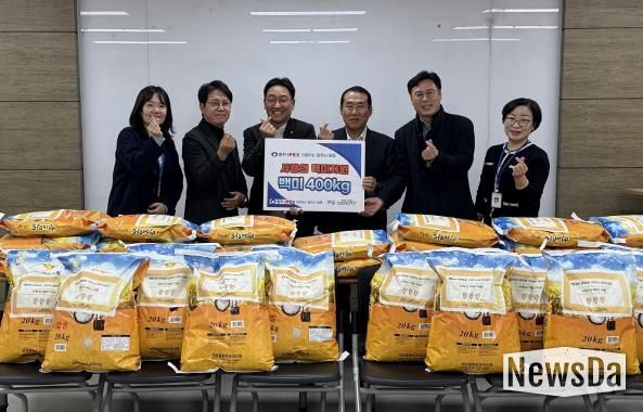 오산남부종합사회복지관, 원익IPS 협력사 일동으로부터 백미 400kg 기탁 받아