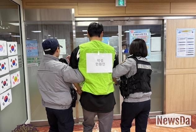 수원시 영통구 매탄2동, 산남지구대와 특이(악성)민원 모의훈련 실시