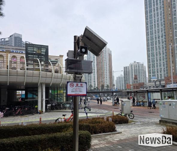 금연안내 시스템 설치 사진