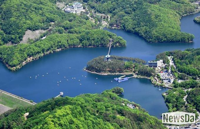 마장호수 전경사진