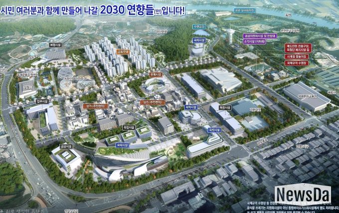 순천시 연향들 도시개발사업 조감도