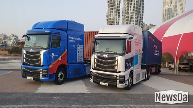 국내 최초 수소전기 트랙터 실증차량