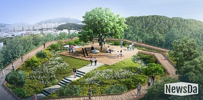 추동 숲정원 하늘마당 조감도