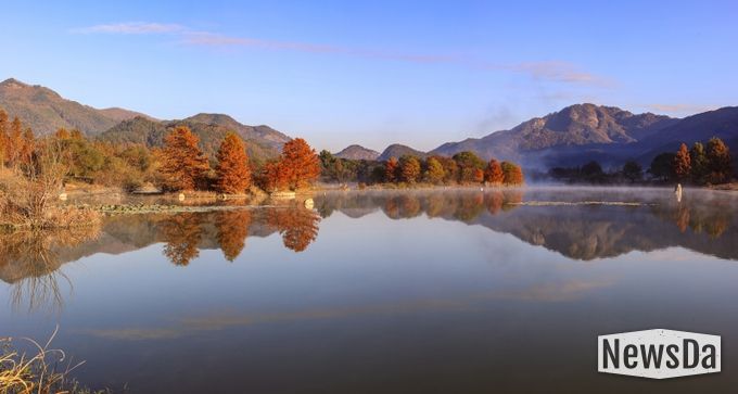 대한민국에서 가장 아름다운 여행지에 진안 주천생태공원 대상 영예(주천생태공원-진안군 촬영본)
