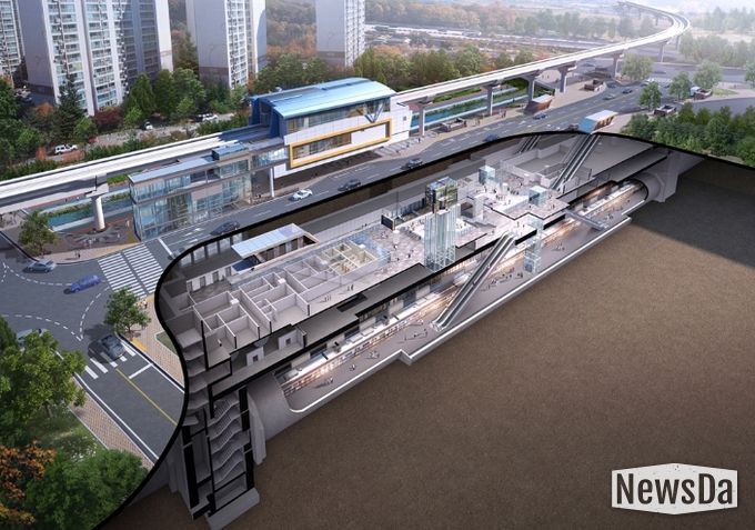 7호선 탑석역 조감도