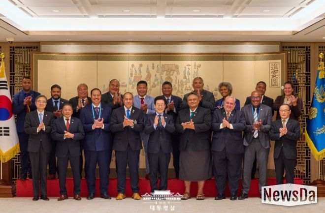 태평양도서국 외교장관 단체 접견(대통령실)