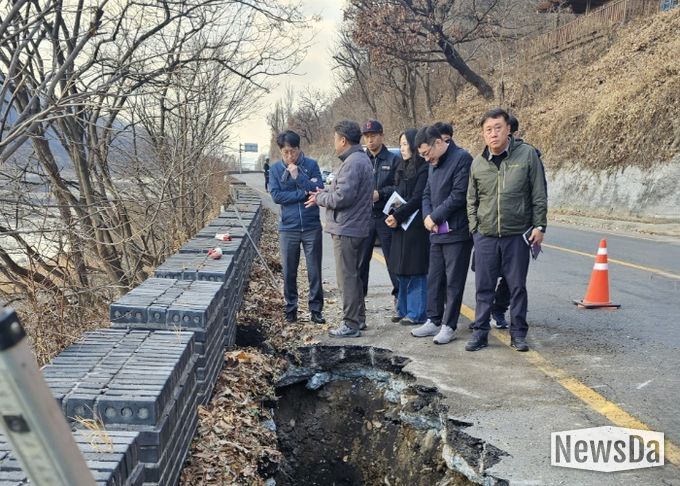 남양주시, 지표투과레이더(GPR) 통한 도로 공동현상 선제적 응급보수 공사 실시