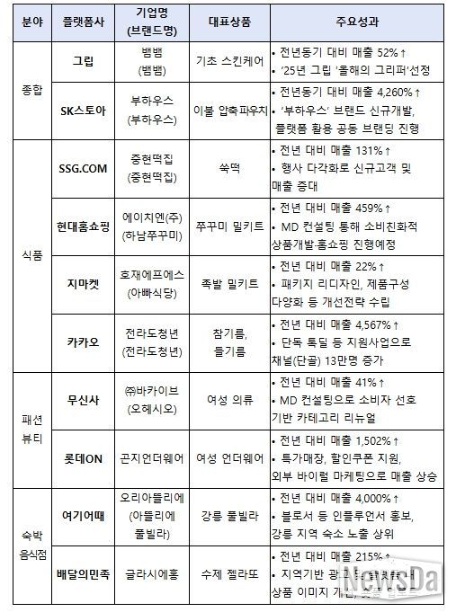플랫폼사별 우수 사례