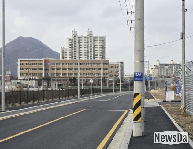 방산~신천 잇는 ‘방산로 4단계’ 준공(도로 및 보도 정비 4-2구간)