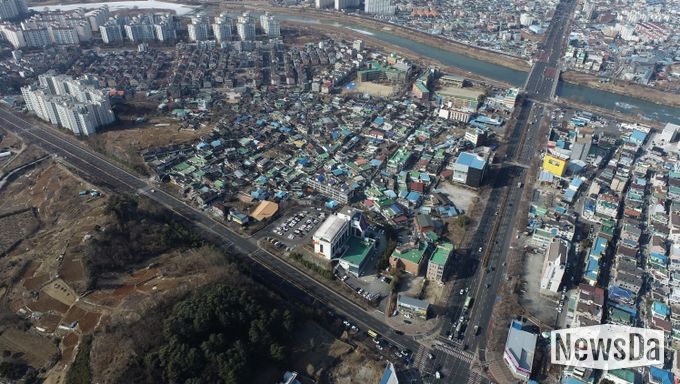재개발·재건축 정비사업 활성화로 도시에 활력! (하가구역 항공사진)