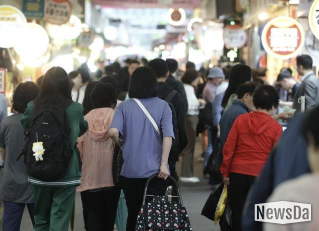 광명새마을시장 전경