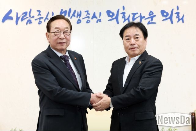 김동규 의원, ‘백범 장손’ 김진 광복회 상임부회장 접견