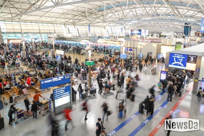 인천공항 제1여객터미널 전경
