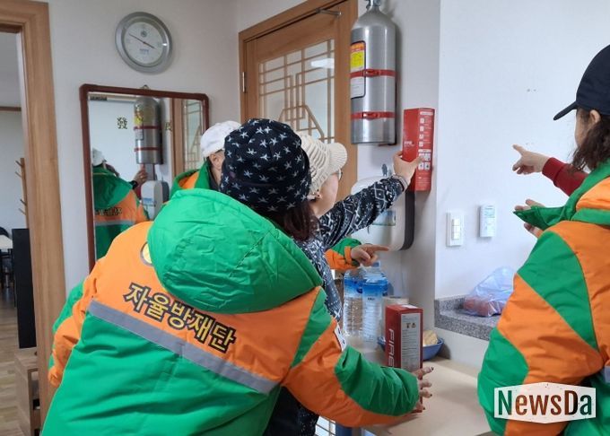 양주시·지역자율방재단, 강추위 대비 한파쉼터 안전점검 실시