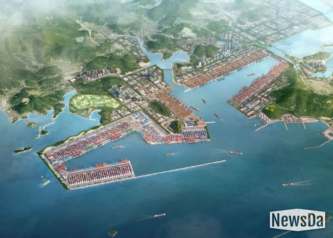 진해신항 조감도