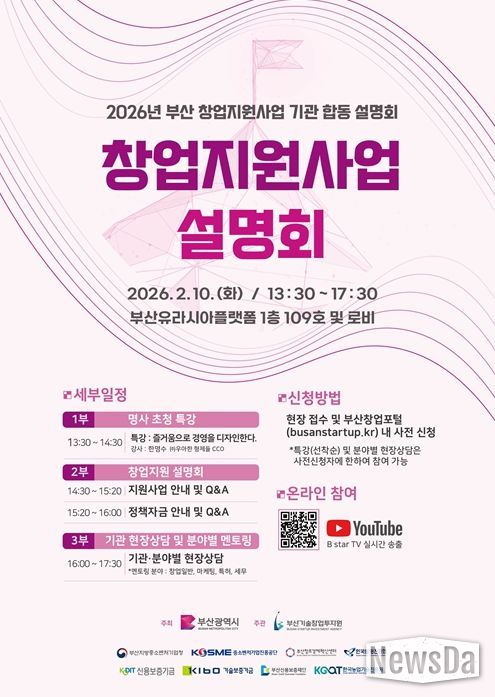 '부산 창업지원사업 합동설명회' 개최