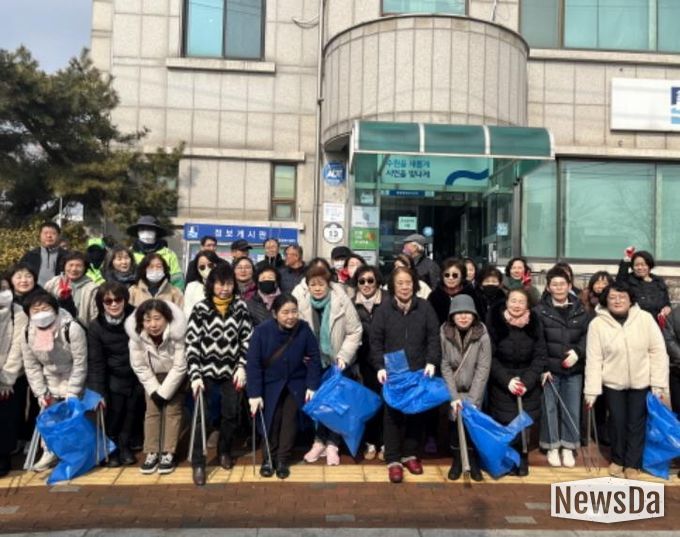 수원시 권선구 평동, 설맞이 ‘깨끗한 거리 만들기’ 일제 대청소 실시