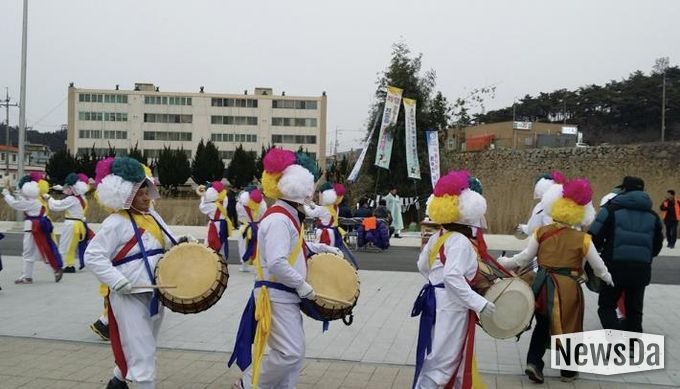 2016년 지도읍 정월대보름 행사 지신밟기