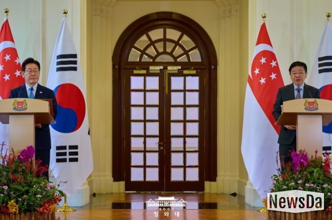 한-싱가포르 공동언론발표(청와대)
