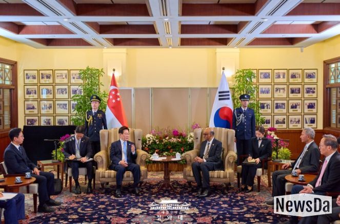 '타르만' 싱가포르 대통령 면담(청와대)