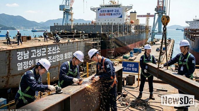 고성군, 조선업 신규 취업자 이주정착비 최대 360만 원 지원