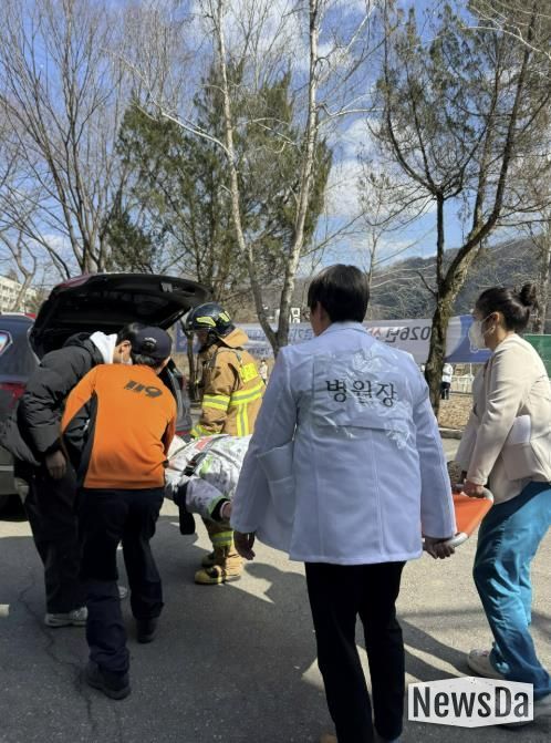산림 많은 가평… 산불 대비 의료기관 대피 훈련