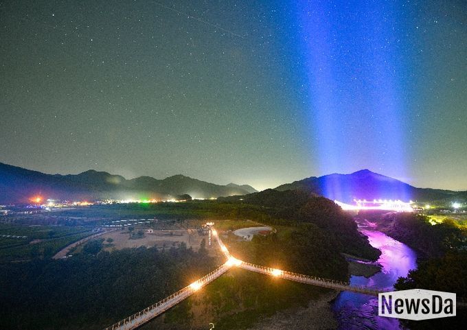 한탄강 Y자출렁다리(야경)