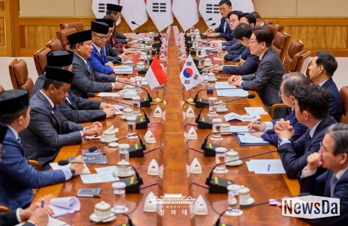 한·인도네시아 정상회담 확대회담(청와대)