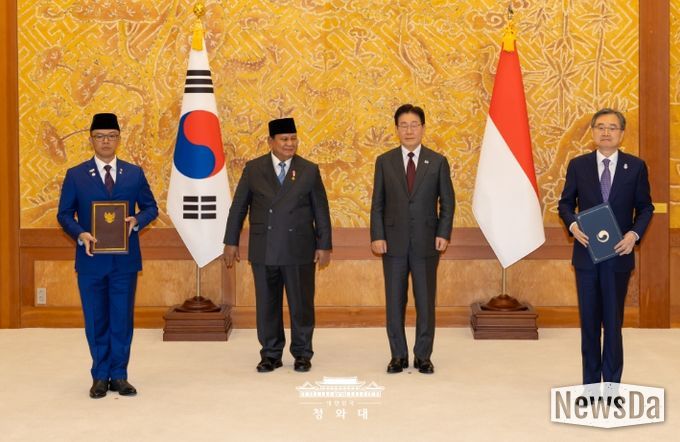 한·인도네시아 양해각서 교환식(청와대)