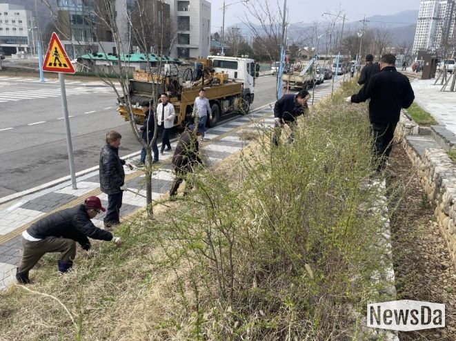 가평 청평면, 식목일 기념 나무 심고 환경정비