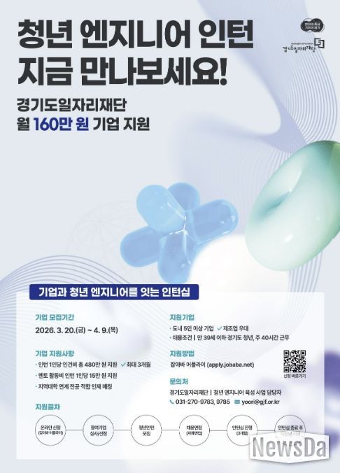 시흥시, 청년 엔지니어 육성 인턴십 참여기업 모집